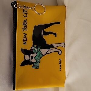 Marc Tetro New York City Boston Terrier Cosmetic Bag